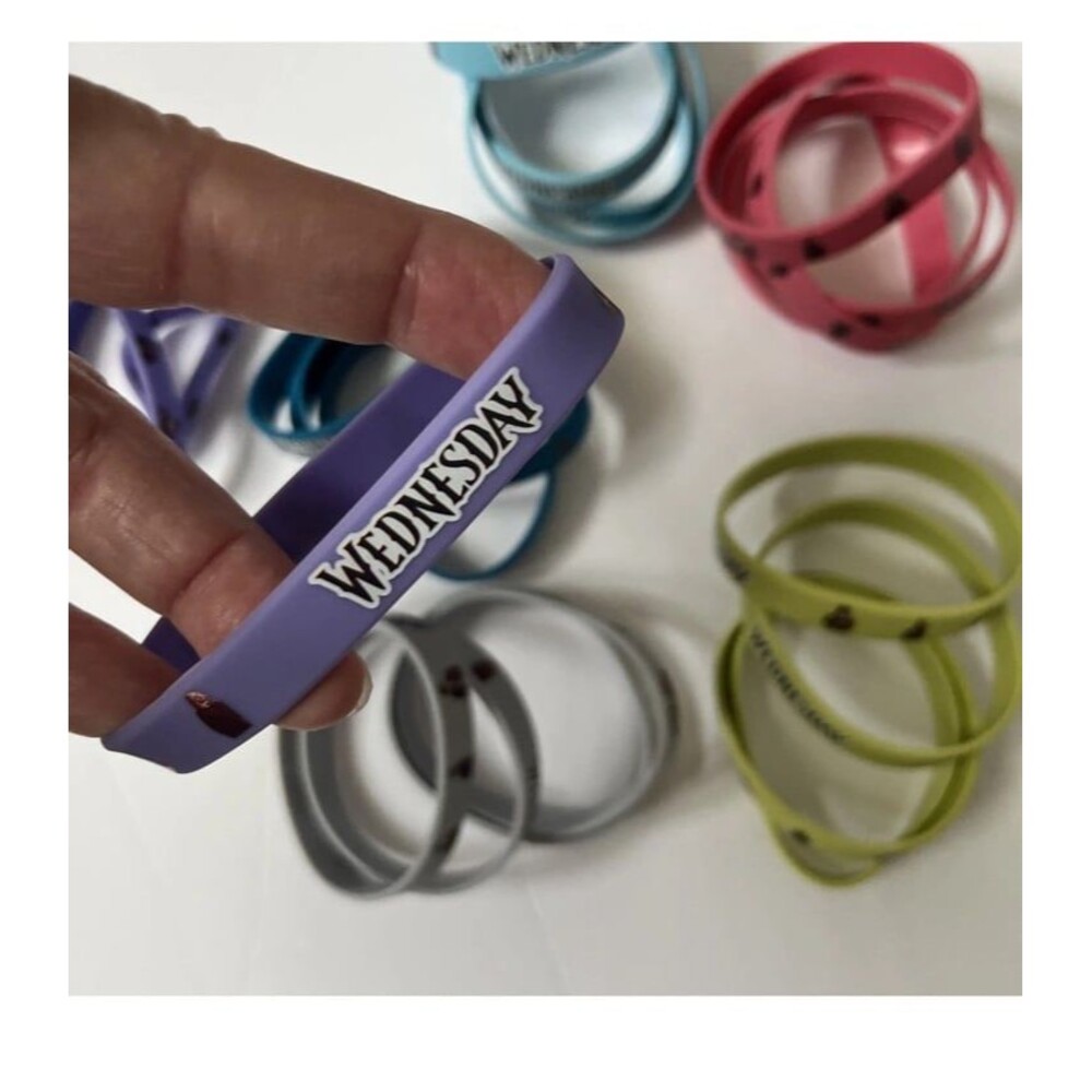 24 Wednesday Addams bracelets! Great for party goody bags!